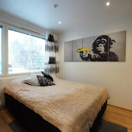 Stylish 2 Bedroom With Stunning River View Apartment Rovaniemi